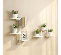 Generico Set di 2 Mensole da Muro Modulari da Parete, Scaffali Verticali for Libri, Piante, Foto e Decorazioni for Casa