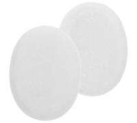 Generico Set di 2 Pietre da Massaggio in Marmo Bianco Funzione Caldo e Freddo per Alleviare la Fatica, Design Elegante per Uso a Casa e Spa