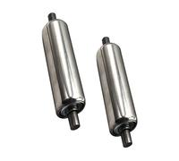 Generico Set di 2 rulli trasportatori in Acciaio per impieghi gravosi: Supporti per rulli industriali Resistenti per sistemi di Trasporto robusti, componenti di Trasmissione e soluzioni di movimentaz