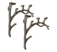 Generico Set Di 2 Staffe per Mensole a Parete a Forma Di Ramo Vintage | Mensole Decorative Vintage | Libreria Robusta in Bronzo Vintages | Arte Ed Eleganza | per Soggiorno, Cucina E Fioriere Angolari