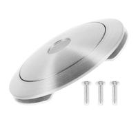 Generico Set di 3 Connettori per Paralume in Ferro Argento, Forma a Disco, Base a Piattello E14 E27, Illuminazione Soffusa, Compatibilità Versatile, per Soggiorno e Camera da Letto
