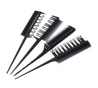 Generico Set di 4 Pettini per Chioma per Mèches Manico Ergonomico e Ganci Laterali, Strumenti Multiuso per Colorazione e Styling Professionale, per Uso in Salone e Casa