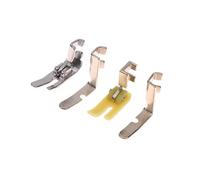 Generico Set di 4 Piedini for Cerniera for Macchina da Cucire, Piedino in Ferro, in plastica, Foro Sinistro e Destro, Lato Singolo