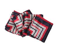 Generico Set di 4 Sciarpe da Collo per Donna in Seta Sintetica, Stile Marinaio Versatile ed Elegante, Facile da Curare, Perfette per Occasioni Professionali e Uniformi