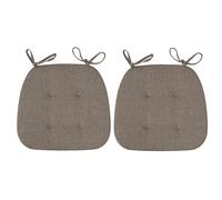 Generico Set di 4 Set di 2 Cuscini per Sedia con Cinghie, 3 Cm di Spessore Comodo Cuscino per Sedia Antiscivolo, per Sedia da Giardino da Interno Sedia da Sala da Pranzo,caffè,2er Set
