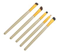 Generico Set di 5 Pennelli per Trucco Occhi Professionale, Kit Eyeliner e Ombretto Setole in Nylon Delicate, Portatile, per Make Up Naturale e Facile per Principianti Colore Casuale