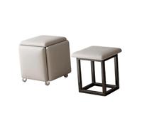 Generico Set di 5 sgabelli impilabili salvaspazio, sgabelli multiuso impilabili, for piccoli appartamenti, aule, giardini, uffici, balconi(Color 6,35x35cm)