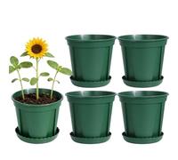 Genérico Set di 5 vasi per piante | Vasi per interni, orchidea Monstera, casa, camera da letto, patio, terrazza, per giardinaggio, ufficio, patio, terrazza,
