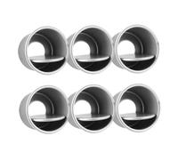 Generico Set Di 6 Tortiere Rotonde in Di Alluminio Rimovibile Antiaderenti Per Dolci e Torte a Strati e Regali