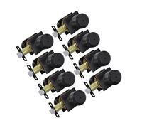 Generico Set Di 8 Pomelli For Porte In Bronzo Oliato, Privacy Interna For Camere Da Letto E Bagni, Ferramenta Resistente