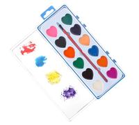 Genérico Set di acquerelli Cuore - Materiali da Disegno Lavabili - Kit Pittura Interattiva | Per Bambini E Ragazze, Home Education, Aula, Casa, Compleanno, Scrapbooking, Lezioni Di
