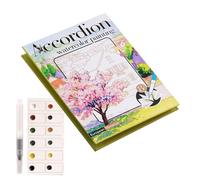 Genérico Set Di Acquerelli | Pennarelli Pieghevoli e Materiali per Set Di Acquerelli Portatile | Per Bambini, Ragazze, Adulti asa, Artigianato e Diario Artistico