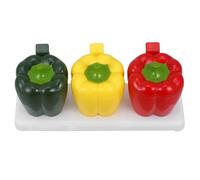 Generico Set di Barattoli per Condimenti in Plastica Abs Riutilizzabile, Facili da Pulire per Mantenere Freschi gli Alimenti, per Bar e Ristoranti