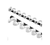 Generico Set di binari for Tende Ondulate impieghi gravosi,Binario da soffitto Pieghevole da 3,3piedi a 19,7piedi,Programma for scorrevoli la Privacy e Come divisorio Ambienti(Black,330cm/10.8ft)