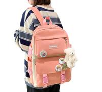 Generico Set di borse da scuola per bambini,Zaino da viaggio 4 pezzi con astuccio, borsa a tracolla | Zaino da trasporto all'aperto per bambini, adolescenti