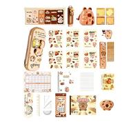 Generico Set di Cancelleria Tema Capibara per Kit Scolastico | Kit Cancelleria per Scrivere per Bambino Bambina Ragazzo Ragazza Compleanno Asilo Natale