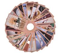 Generico Set di carte divinazione, mazzo Oracle a 78 pezzi per la meditazione, guida spirituale con temi mitici per la, carte di tarocchi portatili per principianti, collezionisti