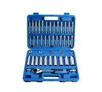 Generico Set di Chiavi A Bussola per Dadi di Ammortizzatori, Set di Utensili A Cricchetto da 43 Pezzi, Smonta Sospensioni E Mozzi Ruota, Design Passante per Un Funzionamento Efficiente