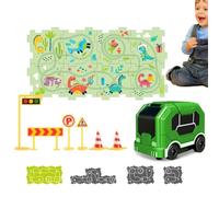 Generico Set Di Con Pista Puzzle Giocattoli Per Rompicapo E Sfide Mentali | Pista da Corsa Interattiva e Innovativa per Auto Per Bambini Maschi di 3-5 4-6 Anni Prescolare