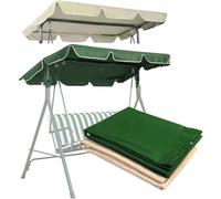 Generico Set di Copertura di Ricambio per Dondolo da Giardino 2 3 Posti Copertura Impermeabile in Tessuto Oxford Protezione dal Sole e dalla Pioggia per Mobili da Esterno,Beige,190x120x15CM