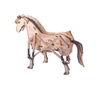 Generico Set Di Costruzione Con Forme Di Animali Per Bambini | Gioco Interattivo Di Assemblaggio,In Legno Per Assemblaggio A Forma Di Cavallo, Decorazione Per La Casa