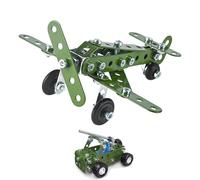 Genérico Set Di Costruzione In Metallo Per Bambini, Di Montaggio - Modello Aereo da Costruire - Per Bambini Prescolari Casa Feste Salone Giochi Notti Famiglie Attività Di Gruppo Compleanno