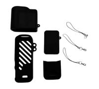 Generico Set di custodie in silicone per DJI Osmo Pocket 4: custodia protettiva con sistema di dissipazione del calore e 3 cordini anti-smarrimento, compatibile con il morsetto per gimbal, Nero