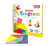 Genérico Set di di motivi magnetici - Puzzle, Tangram Game | Travel Puzzle Book, Brain Training Magnetic Toy Challenge Imparare Play Quiet Trip Entertainment