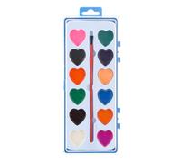 Genérico Set di Dipinti Acquerelli Cuore - Materiali da Disegno Lavabili, Pittura ad Acqua per Bambini - Per Ragazzi Ragazze Principianti Aula Casa Compleanno San Valentino Riunioni