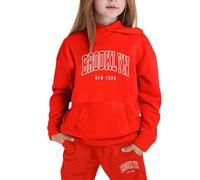 Generico Set Di Felpe Per Ragazze E Bambine Felpa Pullover A Maniche Lunghe Con Cappuccio Zip/Pullover Bambina/Baby Body Ragazzi Abbigliamento Tute Sportive Bambina 3-15 Anni