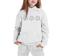 Generico Set Di Felpe Per Ragazze E Bambine Felpa Pullover Maniche Lunghe Girocollo Con Cappuccio Zip/Pullover Sportswear Multi Color Bambini Inverno 2 Pezzi Unisex Modelli Bambina