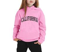 Generico Set Di Felpe Per Ragazze E Bambine Top Pantaloni Kids Cordinata Felpa Full Print Pantalone Con Cappuccio Zip/Pullover Bambina/Baby Body Abbigliamento Tute Sportive Bambina 3-15 Anni