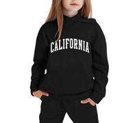 Generico Set Di Felpe Per Ragazze E Bambine Top Pantaloni Kids Cordinata Felpa Full Print Pantalone Con Cappuccio Zip/Pullover Bambina/Baby Body Abbigliamento Tute Sportive Bambina 3-15 Anni
