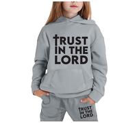 Generico Set Di Felpe Per Ragazze E Bambine Top Pantaloni Kids Felpa A Maniche Lunghe Con Cappuccio Zip/Pullover Sportswear Multi Color Jogger Tuta Bambini Da Bambino Autunno Inverno Regalo