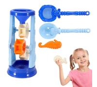 Generico Set di Giocattoli da Spiaggia, Set Secchiello Pala Giocattoli Mare, Giochi Acqua Estivi all Aperto con Stampini per Ragazzi dai 3 Anni