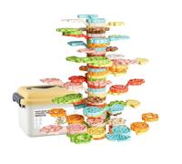 Genérico Set di giocattoli impilabili - Set di costruzione di equilibrio 'albero 'iride da 72 pezzi, educativi per l'apprendimento | Sviluppo multifunzionale per bambini a feste
