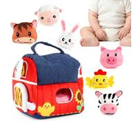 Generico Set di Giocattoli Sensoriali | Giochi per Apprendimento Precoce E Motricità Fine | Giocattoli Peluche Animali Fattoria Sonori - per Ragazzi E Ragazze Natale Compleanno Regali Casa Scuola