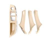 Generico Set Di Maniglie Ricambio Bracciolo Interno Portiera Auto Per BMW Serie 5 F11 F18 523i 535i(Beige LHD*4)