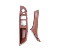 Generico Set Di Maniglie Ricambio Bracciolo Interno Portiera Auto Per BMW Serie 5 F11 F18 523i 535i(Red Brown LHD*2)