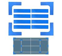 Generico Set di Marcatori per Linee di Campo -, Marcatori di Confine Antiscivolo | Kit Portatile per Marcatura del Campo per Badminton, Pickleball, Tennis, Pallavolo, per Allenamento Sportiv