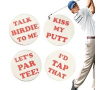 Generico Set di marcatori per Palline da Golf - Gioco di Parole Divertente, da Golf in 4 Pezzi | Strumenti Divertenti per l'identificazione delle Palline da, Kit Creativo di marcatori a Doppio
