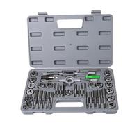 Generico Set di matrici for maschi da 40 pezzi Maschi for filettatura manuale Utensili for Kit for chiavi a vite con custodia