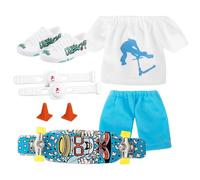 Generico Set di Mini Dita | Finger Scooter Fingerboard Skateboard Movimento della Punta delle Dita | per tavolette da Giocattolo interattivo