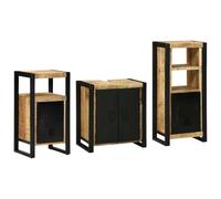 Generico Set di mobili per il bagno 3 pcs Legno Recuperato Massello,Marrone,54.45kg,3305624