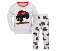 Generico Set di Pigiamain Due Pezzi Pigiama in Cotone Carino Maniche Lunghe Pantaloni 2 Pacco Anime Pigiami Corto/Lunga Bottoni da Salotto A per Bambini Ragazzi 3-14 Anni