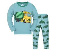 Generico Set di Pigiamain Due Pezzi Pigiama in Cotone Carino Maniche Lunghe Pantaloni 2 Pacco Anime Pigiami Corto/Lunga Bottoni da Salotto A per Bambini Ragazzi 3-14 Anni