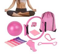 Generico Set di Pilates, Kit Essential Pilates: Pilated Ring & Resistance Band & Yoga Ring, Kit Pilates Completo 4 Casa, Pilato Fitness Accesories for Women Home Exercano