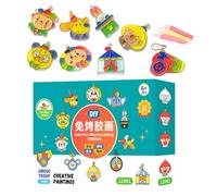 Generico Set Di Pittura Per Bambini,Attività Divertente con Pittura a Gel | Kit di Arte e Artigianato,Per Ragazzi E Ragazze 6 Anni Artigianato Progetto Gioco Creativo Natale Compleanno