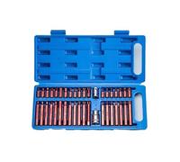 Generico Set di punte a esagono incassato Torx Star Spline da 40 pezzi, kit strumenti, cacciavite precisione, attrezzature for garage, riparazione professionali for auto(S2 Alloy Steel)