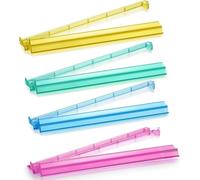 Generico Set di rack per piastrelle Mahjong - Gioco da tavolo in acrilico da 4 pezzi, per pulsanti | Organizzatore portapiastrelle per famiglie, donne, uomini, giovani, bar, feste, carnevale, vacanze